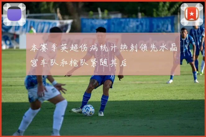 本赛季英超伤病统计热刺领先水晶宫车队和枪队紧随其后