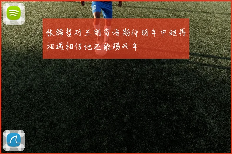 张稀哲对王刚寄语期待明年中超再相遇相信他还能踢两年